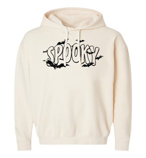 Spooky Bats Ivory Hoodie Sweatshirt